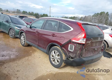 2013 Honda Cr-V Ex-L from USA, damaged, VIN 5J6RM4H75DL025740